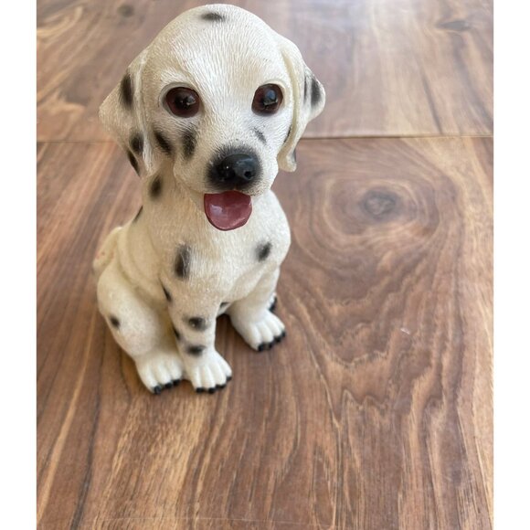 Vintage Staffordshire Spotted Whippet Dalmatian Dog Figurine Porcelain - Picture 2 of 5